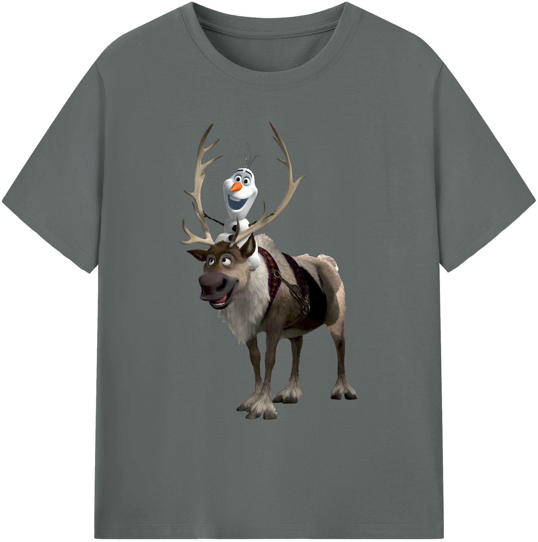 （画像用） アナと雪の女王 アンナ エルサ Frozen Anna Elsa 綿100％ メンズ半袖Tシャツ｜肌触りやわらか＆通気性